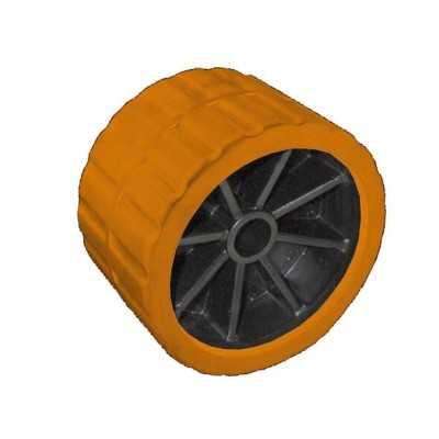 Central roller, orange 75 mm Ø hole 15 mm D.120mm OS0202904