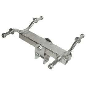Staffa rullo laterale rialzata 4 rulli per tubo Ø 40mm OS0202936-18%
