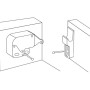 Chiusura a scatto per antine in inox 46x27mm 5pz OS3810742-0%