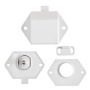 Scrocco a pulsante Self-Latching in nylon bianco per chiusura portelli OS3818240-18%
