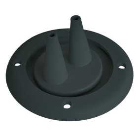 Ghiera passacavi in ABS con 2 Fori Ø105mm H52mm Nero N82354302053N-5%